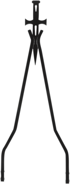 Daggertude Styled Sissy Bar Sticks Black, 2, nordicamoto.ro