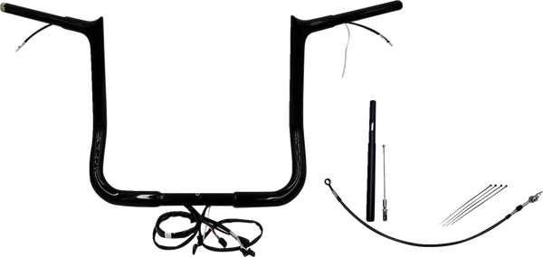 Plug & Play Ez Install 1-1/4(r) Pointed Top Handlebar Kit Black, 2, nordicamoto.ro