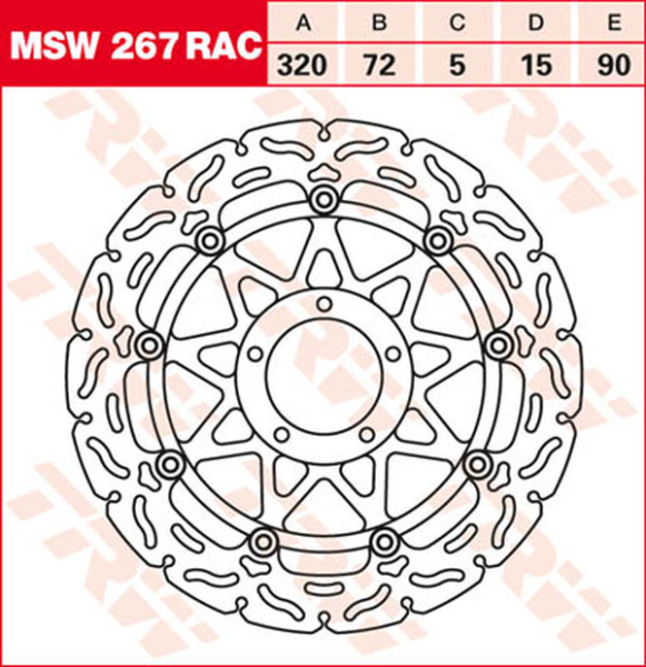 Contoured Floating Brake Rotor Titan, 2, nordicamoto.ro