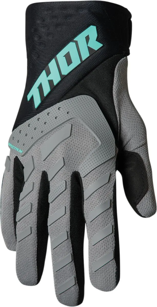 Thor Spectrum kesztyű, fekete/szürke/menta, XS, 1, nordicamoto.ro