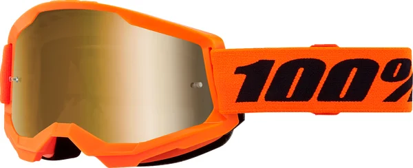 Ochelari 100% Strata 2 Orange Gold Mirror ONE SIZE, 1, nordicamoto.ro