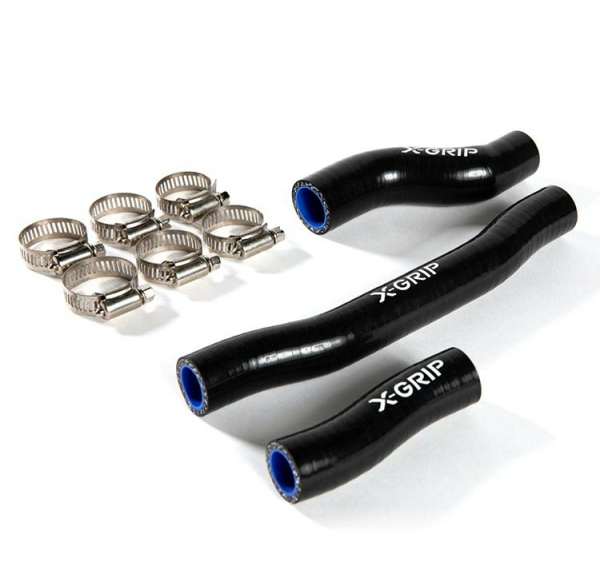 Szilikon hűtőcső-készlet KTM/Husqvarna/GasGas 250/300 (2020–2023) modellekhez, narancssárga, 2, nordicamoto.ro