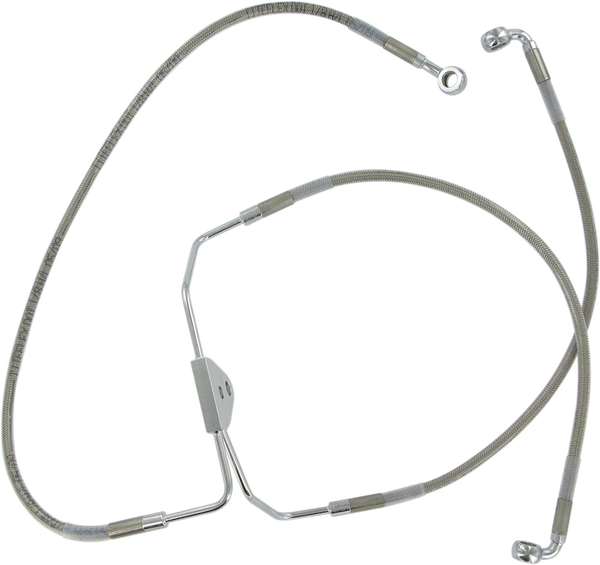 Stainless Steel Brake Line Kit Silver, Clear-coated, 1, nordicamoto.ro