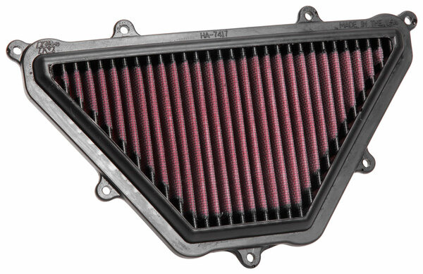 High-flow Air Filter Black, Red, 1, nordicamoto.ro