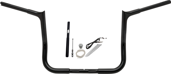 1-1/4(r) Ez Install Pointed Top Handlebar Kit Black, 4, nordicamoto.ro