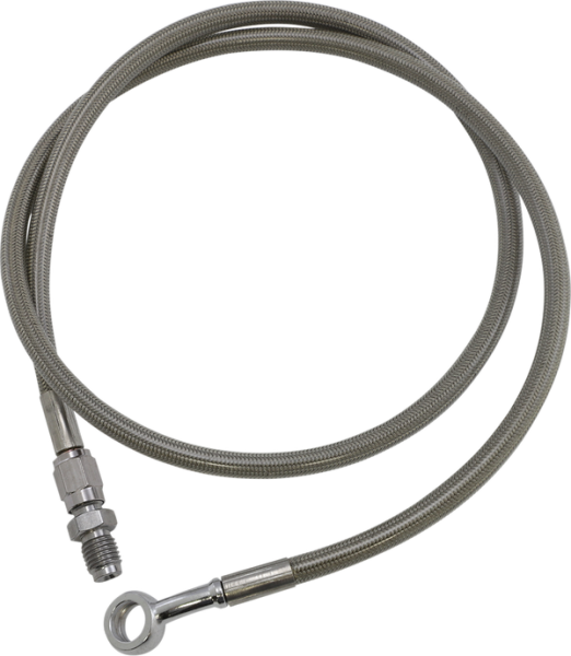Extended Length Brake Line Silver Oversize [+152 mm (6'')], 1, nordicamoto.ro