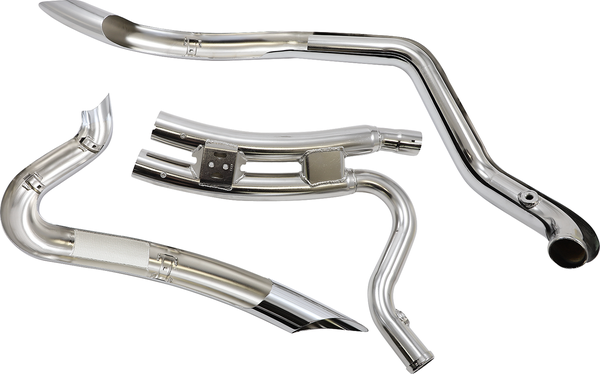 Speedster Swept Short Exhaust System Chrome, 5, nordicamoto.ro
