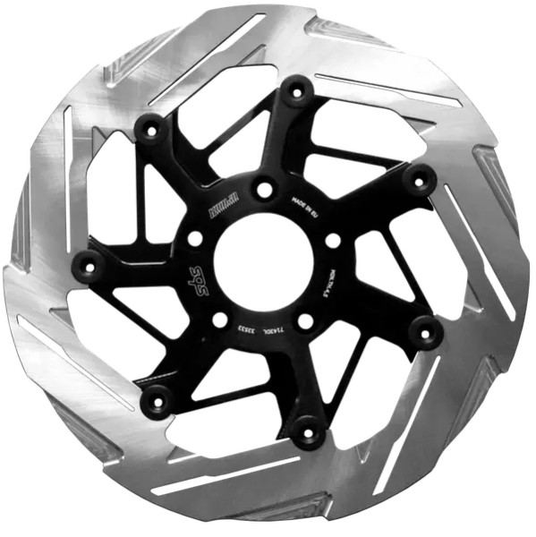 Brake Rotor Designed By Kodlin Black, Silver, Stainless Steel, 1, nordicamoto.ro