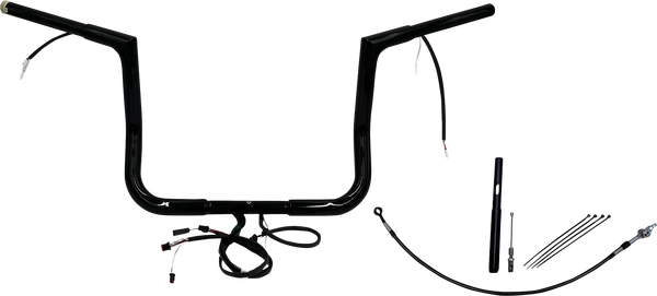 Plug & Play Ez Install 1-1/4(r) Flat Top Handlebar Kit Black, 3, nordicamoto.ro