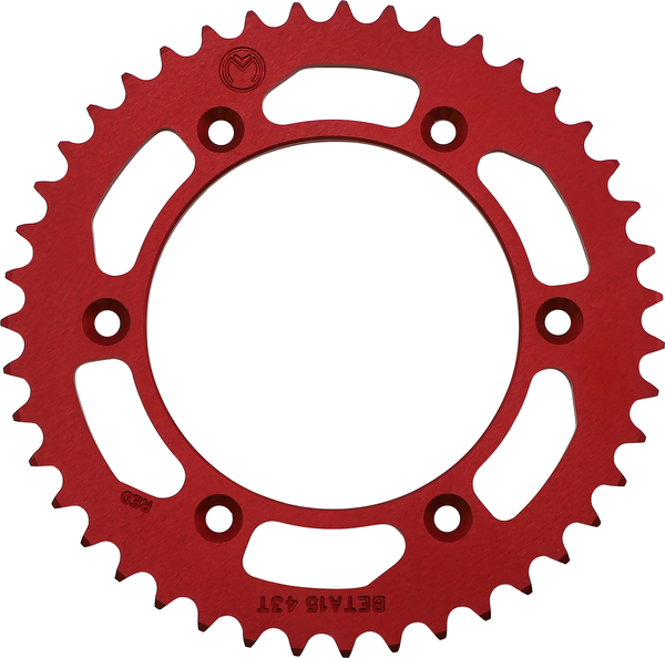 Rear Aluminum Sprocket Red, 2, nordicamoto.ro