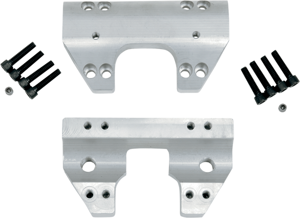 Handlebar Clamp Set Silver, 2, nordicamoto.ro