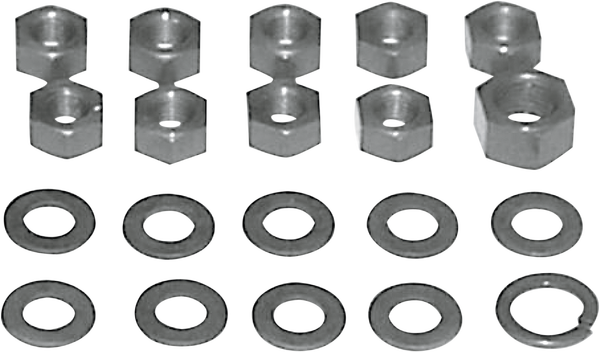 Transmission Kicker Cover Nut Kit Silver, 1, nordicamoto.ro