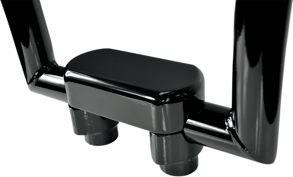 Hefty Handlebar Riser & Top Clamp Kit Black, 1, nordicamoto.ro