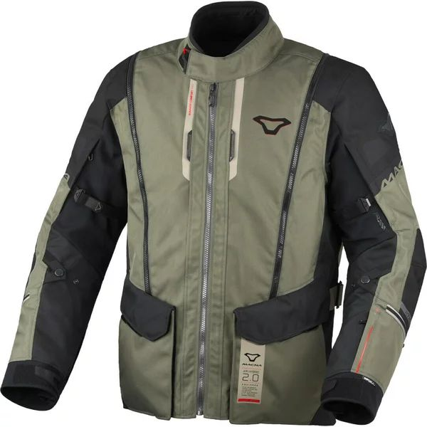 MACNA AIR HYBRID 2.0 XL vízálló túra-/kalanddzseki – szürke/fekete/piros, 5, nordicamoto.ro