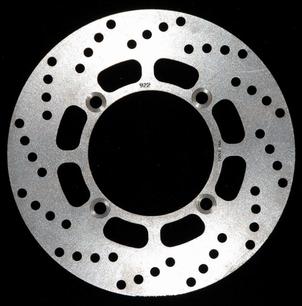 Round D-series Scooter Brake Rotor Silver, Stainless Steel, 1, nordicamoto.ro