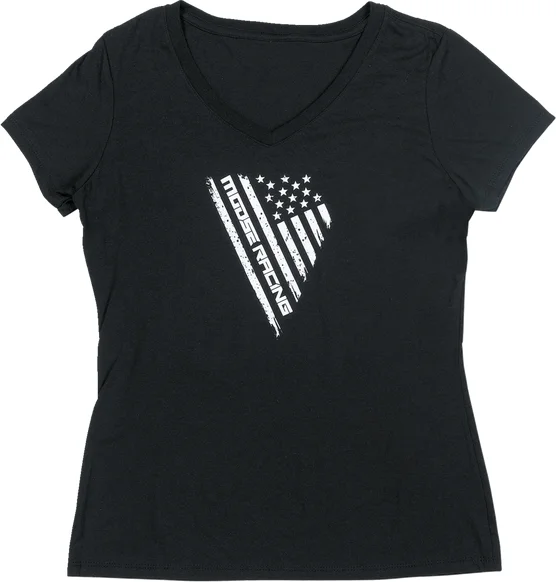 MOOSE RACING Women's Salute T-shirt Black, 1, nordicamoto.ro
