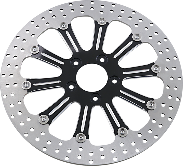 Two-piece Brake Rotor Black, Silver, Matte, 2, nordicamoto.ro