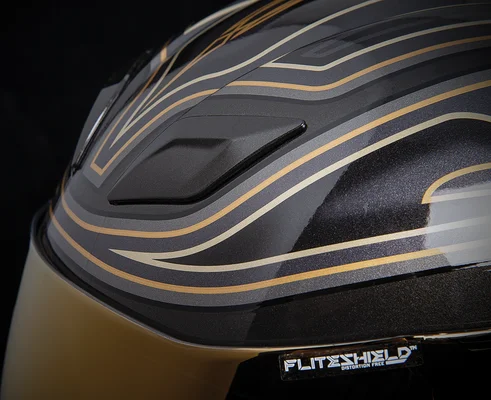 Casca Icon Airflite™ El Centro Black/Gold/Yellow M, 8, nordicamoto.ro