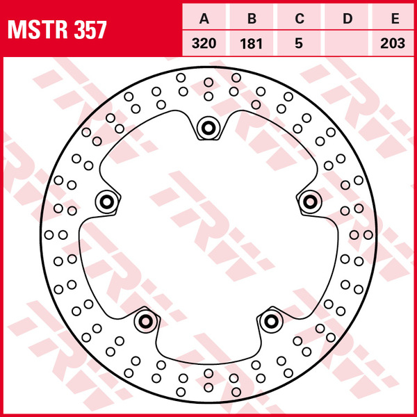 Brake Rotor With Rivets Silver, Stainless Steel, 1, nordicamoto.ro