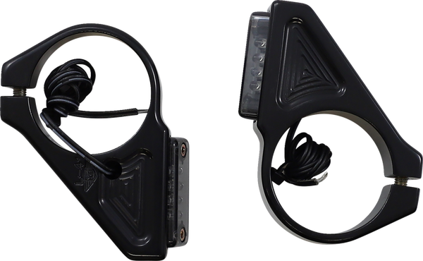 Fork Mount Turn Signals Black, 1, nordicamoto.ro