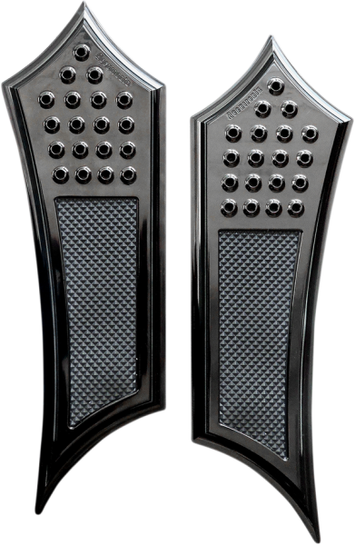 Front Floorboards Black, 2, nordicamoto.ro