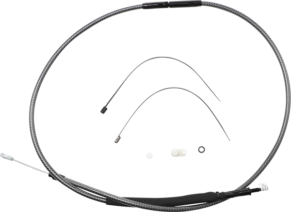 High-efficiency Polished Karbonfibr Clutch Cable Silver, 1, nordicamoto.ro