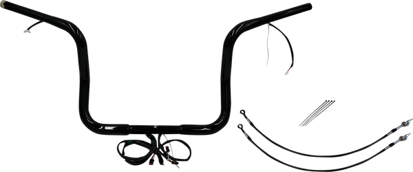 Plug & Play Ez Install 1-1/4(r) Round Top Handlebar Kit Black, 2, nordicamoto.ro