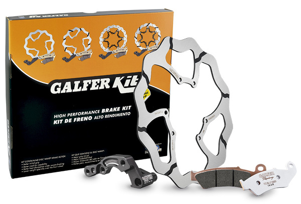 Oversize Brake Kit Front Black, Silver, Stainless Steel, 2, nordicamoto.ro