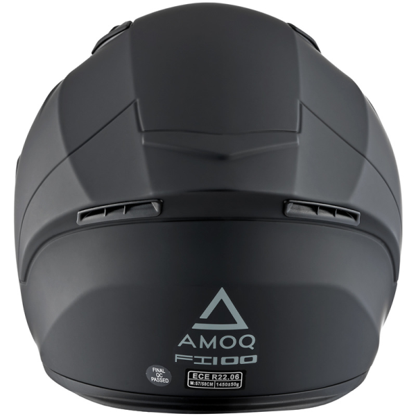 AMOQ FI100 Solid Matt fekete M méretű sisak, 6, nordicamoto.ro