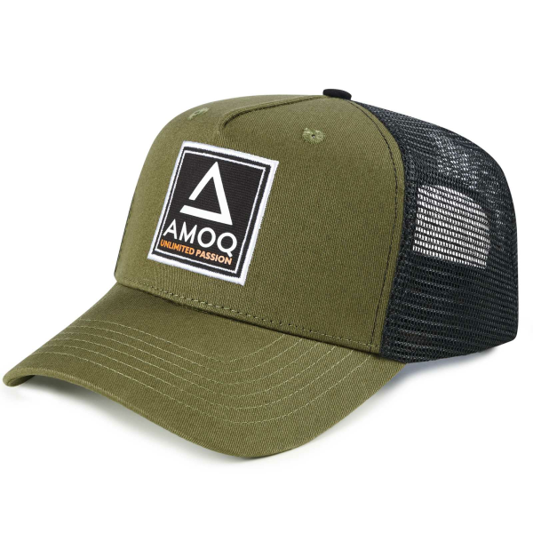AMOQ sötétzöld trucker kupak – Egy méret, mindenki számára megfelelő, 4, nordicamoto.ro