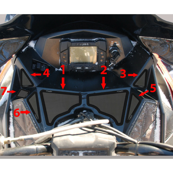 SPI Frogskinz 2010-14 Polaris Rush/Switchback/RMK Air Box Intake Vent Kit (5pc), 1, nordicamoto.ro