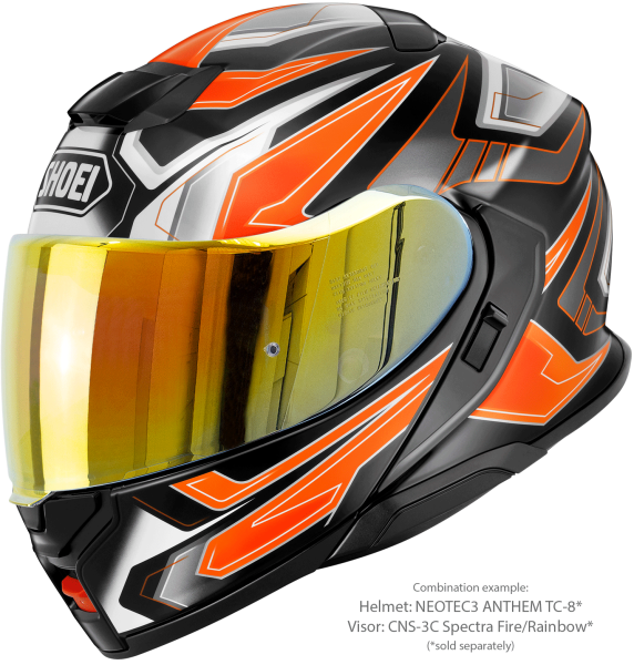 SHOEI NEOTEC3 ANTHEM TC-8 felhajtható sisak, fekete/narancssárga/fehér, XXL, 6, nordicamoto.ro