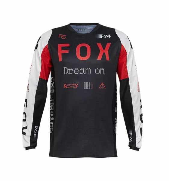 FOX 180 Race Spec póló, fekete/piros/fehér, M, 1, nordicamoto.ro