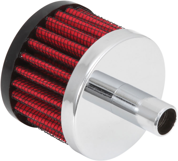 Crankcase Vent Filters Black, Red, Chrome, 4, nordicamoto.ro