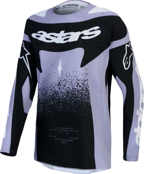 Alpinestars Stella Techstar Swan női póló, lila/fekete, S-es méret, 1, nordicamoto.ro