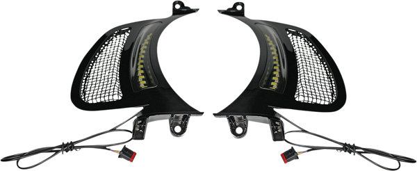 Genesis® 4 Dynamic Led Road Glide® Vent Inserts Black, 1, nordicamoto.ro