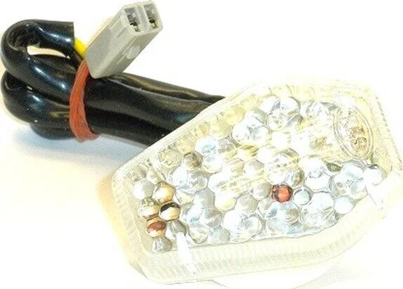 LED-es jelzőfények karosszériaburkolatokhoz, borostyánszínű, 1, nordicamoto.ro