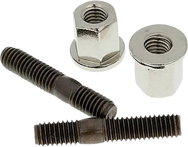 Exhaust Stud Bolts Black, Chrome, 2, nordicamoto.ro