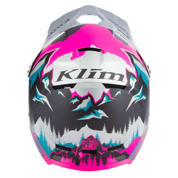 Klim F3 Carbon ECE Unruly fekete–fehér motoros sisak, 73, nordicamoto.ro