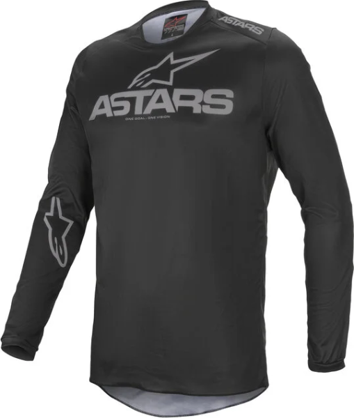 Tricou Alpinestars Fluid Graphite Black/Dark Gray 2XL, 2, nordicamoto.ro