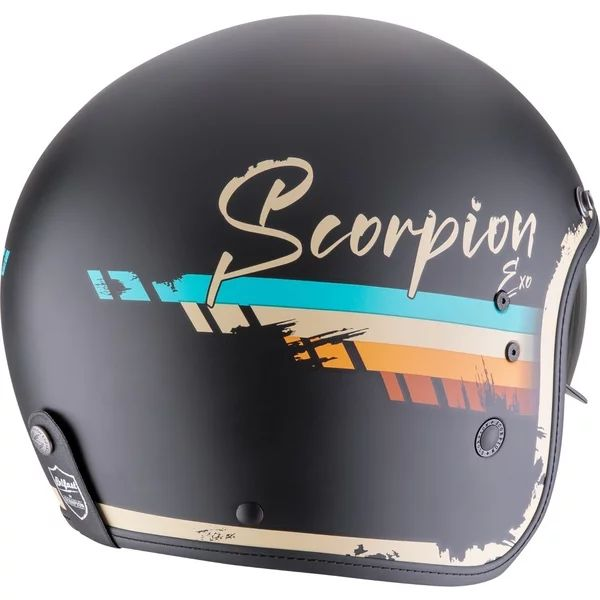 SCORPION BELFAST EVO ADONIS M nyitott arcú sisak – fehér/piros/kék, 3, nordicamoto.ro