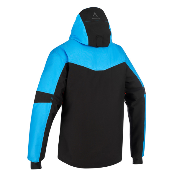 AMOQ Void V2 hőszigetelt motorosdzseki, fekete/kék/narancssárga, 3XL, 3, nordicamoto.ro