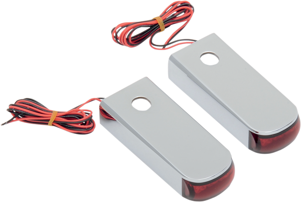 Fender Strut Led Marker Lights Chrome, 1, nordicamoto.ro
