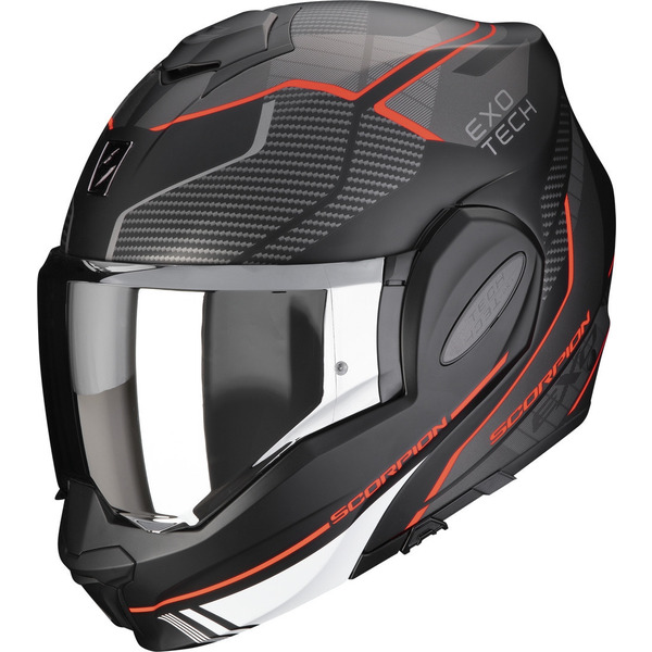 Casca modulara flip-back EXO-TECH EVO ANIMO Negru / Alb XL, 1, nordicamoto.ro