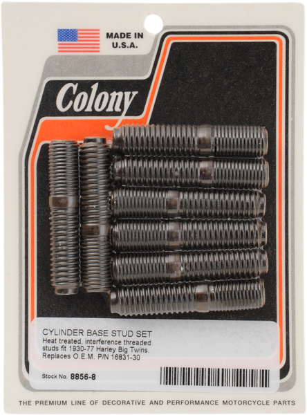 Cylinder Base Studs Black, 1, nordicamoto.ro