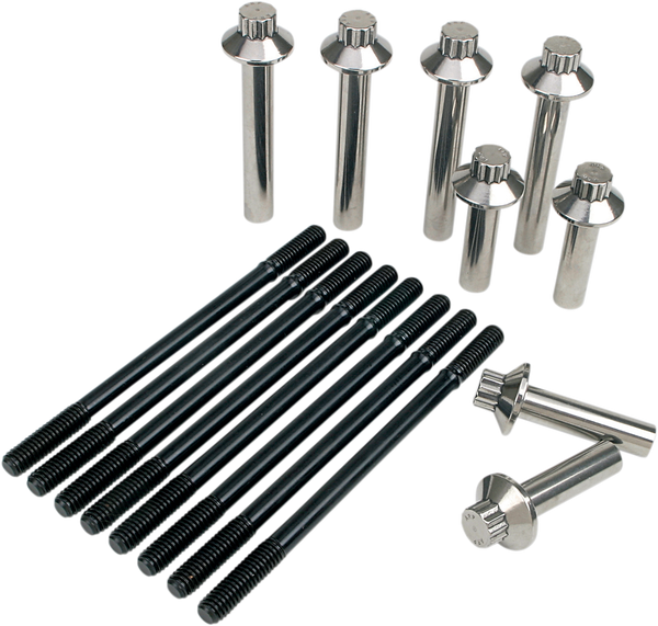 Cylinder Stud And Head Bolt Kit Black, 1, nordicamoto.ro