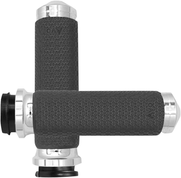 Vibration Dampening Memory Foam Grips Silver, 1, nordicamoto.ro
