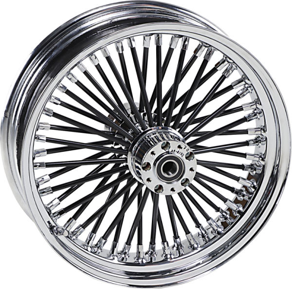 Fat Daddy Black 50-spoke Radial Laced Wheel Black, 1, nordicamoto.ro