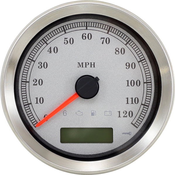 4” Programmable Electronic Speedometer Silver, 1, nordicamoto.ro