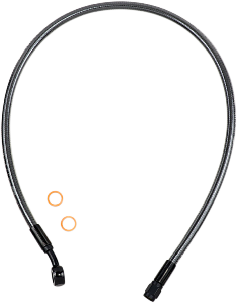 Braided Front Brake Line Black, Black Pearl Oversize [+102 mm (4'')], 1, nordicamoto.ro